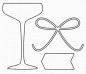 Birthday Cocktail  - Geburtstags-Cocktail Glass Stanzschablonen  Grösse 1 1/4