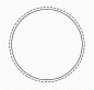 Stitched Circle Shaker - gestickter Kreis