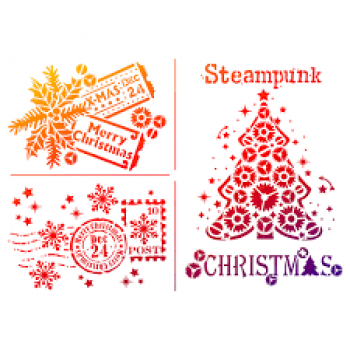 Steampunk Christmas Grösse A4