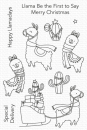 Happy Liamadays - Lamas weihnachtlich Stempel und Stanzer