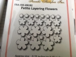 Stanzschablone Konfetti Blumen Grösse Platte ca 7.5x7.5 cm