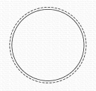 gestickter Kreis, stitched circle