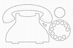 Telefon Stanzmaschine (Phone 3 1/2" x 2 5/8" assembled)