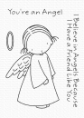 PI Angel - Engel mit Spruch Grösse ca. 8x4.5 cm (Engel) - es gibt eine passende Stanzschablone - separat erhältlich mit Nr. MFT-1633