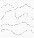 Stitched Rolling Clouds - gestickte Wolken