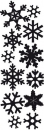 Schneeflocken - grösse gesamt ca. 9.5x3.5 cm